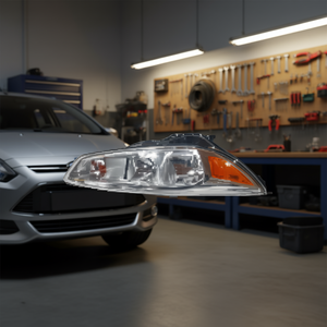 Faro Halógeno para Ford Focus 2015-2018, Cromado, Tipo USA, Lado Izquierdo, Nuevo, 12V, Sistema de Iluminación de Repuesto - Product Image 2