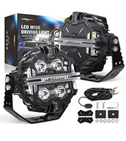 Lampu Kerja Tambahan LED Bulat Off-Road 5 inci MaXpeedingrods Factory RGB DRL Amber White Spot Beam Off Road 212W 12V