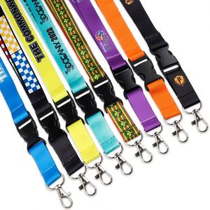 Wholesale Custom Eco-Friendly Polyester Lanyard Offset Woven Design Professional Sublimation Neck Lanyard for Trade Show ID Card - Product Image 3