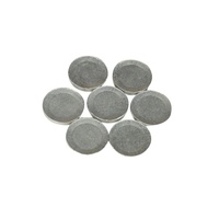 Babosa de metal personalizada de alta calidad, 4mm, 6mm de espesor, babosa plana/abovedada de aluminio para tanque de aerosol, botella de aluminio, tubo y tubo