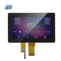 1024x600 Resolución 7 ''7 pulgadas IPS LVDS Interfaz USB I2C Pantalla táctil LCD para Smart Home