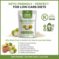 Zero Calorie Monniksvrucht Erythritol Mengsel Poeder Bulk voor Dranken Bakken Koken Non-GMO Vegan GMP Fabrieksdirect