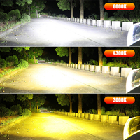 Valesun 3570 Puce V8T ampoules de phares à LED 90W 18000Lm 4300k 6000k 3000K Trois Couleurs 9005 H11 H4 Phare à LED Phare à LED de voiture