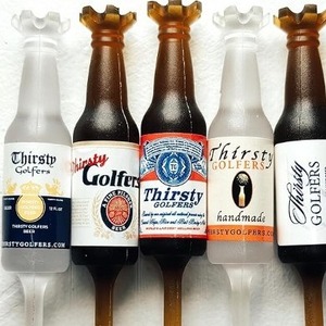Mini <b>Beer</b> <b>Bottle</b> Golf Tees 83mm <b>Plastic</b> Durable Golf Accessory 6 Pack - Product Image 2