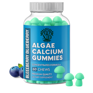 Alghe Private Label calcio Gummies calcio alghe calcio con vitamina D3 + K2 magnesio Manganese integratore di calcio per la salute delle ossa - Product Image 1