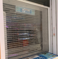 Volets roulants transparents pour devanture de magasin à Guangzhou, électriques et manuels