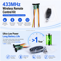 Pengontrol Pembalikan Motor DC Nirkabel 433MHz Modul Sakelar Jarak Jauh dengan Kode Pembelajaran untuk Rumah Pintar dan Motor Kecil