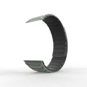 Huanlong ยางซิลิโคนแม่เหล็กสองสี I Watch 7/8/9/10อัลตร้า2 42/44/45/49มม. สำหรับ Apple Watch STRAP - Product Image 6