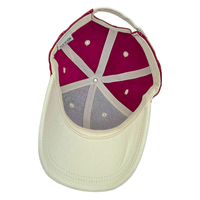 Sombrero de béisbol de 6 paneles hecho a medida de fábrica directa, banda para el sudor de algodón, punto étnico a rayas, logotipo bordado en 3D, aspecto deportivo Vintage