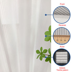 공급 웨딩 tulle 니트 화이트 니트 폴리 에스터 메쉬 일반 쉬어 voile 커튼 패브릭 - Product Image 3