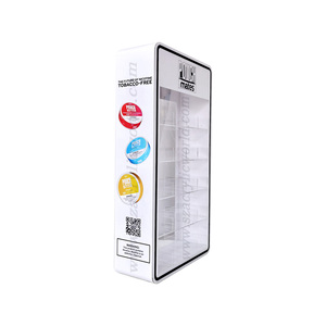Custom <b>Acrylic</b> Nicotine Pouches <b>Display</b> <b>Stand</b>-Modern Freestanding UV Coated Tiered Shelf - Product Image 3