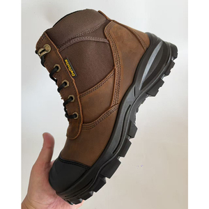 DSF53 Definite Brown <b>Leather</b> Safety <b>Work</b> <b>Boots</b> Waterproof Non Slip Sole All Seasons Casual Wear Custom Logo - Product Image 6