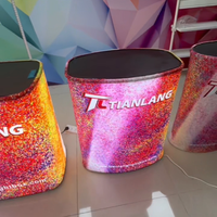 Table de présentation modulaire Tianlang pour salon professionnel, stand d'exposition, affiche en tissu, boîte lumineuse, table de promotion