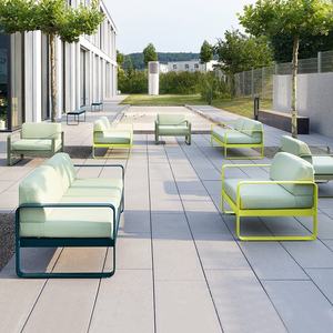 Meubles <span class=keywords><strong>de</strong></span> jardin en aluminium <span class=keywords><strong>de</strong></span> haute qualité, <span class=keywords><strong>best</strong></span>-seller, simples, modernes, imperméables, écologiques, antirouille, pour hôtel, parc - Product Image 4