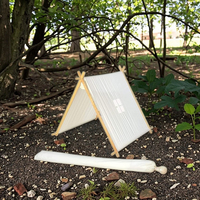 A-Frame Tipi d'intérieur Playhouse Jouet de sport Tente en tissu avec étui de transport pour enfants et tout-petits pour les soirées pyjama et les soirées pyjama