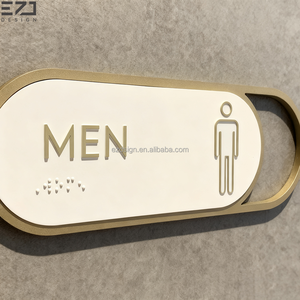 EZD Plaque de porte personnalisée DND, signalétique de guidage, numéros <span class=keywords><strong>d</strong></span>'appartement, plaques de porte ADA en braille, plaques de nom de maison, designs - Product Image 3