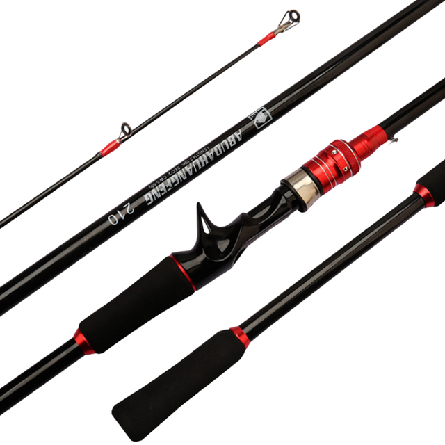 Wholesale 2 Section 1.65m-2.7m Glass Fibre Bass Casting Fly Fishing Rod for Lake & Stream Medium Fast Action Soft Power