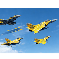 Avion RC FMS Dassault Rafale 80mm EDF V2 PNP en mousse, avec canards fonctionnels, moteur à ventilateur intègré, pour pilote à distance