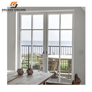 GS Customized Exterior Thermal Break Glass Revolving Aluminum <b>Swing</b> Door for Luxury Villas - Product Image 5