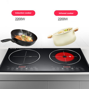 Bếp Điện Từ Trung Quốc + Bếp Hồng Ngoại 2 Đầu Đốt Đôi Giảm Giá Mạnh 2021 - Product Image 3