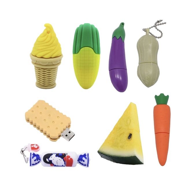 Customized Shape Peanut Shape Usb Flash Drive 1gb 2gb 4gb 8gb 16gb , Cucumber Shape Pen Drive, Vegetable Corn Shape Usb Disk