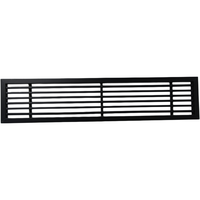 Grille de ventilation linéaire en aluminium ABS, diffuseur de plafond encastré, sortie d'air réglable avec filtre pour climatisation centralisée