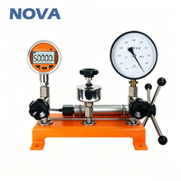 Calibrateur de pompe manuelle portable haute pression NOVA 60MPa - Équipement professionnel d'étalonnage de manomètre hydraulique manuel