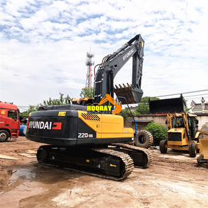 Excavadora Hyundai R215 R220 R225 Usada Original de Corea, Excavadora Hidráulica de 22 Toneladas de Segunda Mano, Maquinaria de Construcción - Product Image 3
