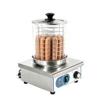 Équipement de restauration commerciale, machine à vapeur pour hot-dogs, rouleau à hot-dogs avec chauffe-pains