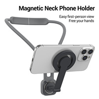 Support de téléphone magnétique flexible multifonctionnel pour le cou, accessoires de caméra sportive réglables pour smartphone et GoPro