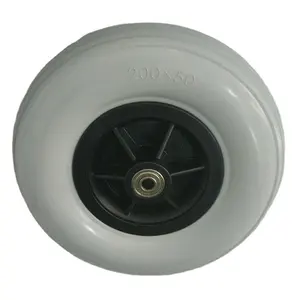 8 inch 200X50mm פוליאוריתן חומר גלגלי חלקי חילוף עבור עגלת כיסא גלגלים