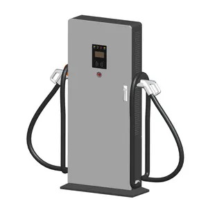 80kw 250A OCPP DC Fast EV Charger Manufacturer Supplier Commercial Vehicle Charging Station Double Guns for Electric Cars