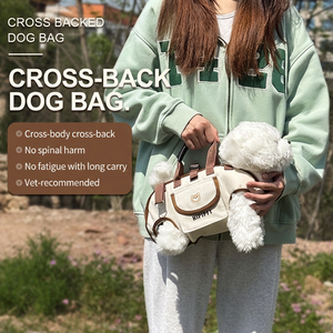 Sac de transport pour animaux de compagnie en forme de dessin animé, sac de voyage portable pour chien, sac à bandoulière gratuit pour chiens, harnais pour animaux de compagnie pour les promenades en plein air - Product Image 6
