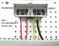 Medidor de Energía Inteligente Industrial WiFi SAVING DTSU1218, Multiclampe, Pantalla LCD, Trifásico, RS485, para Consumo Doméstico