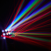 Nouvelle Lampe Stroboscopique à Matrice LED RGBW, Effet Wash Beam, Sonore et DMX512, pour Discothèque, Mariage, Concert, Studio, Éclairage Brillant