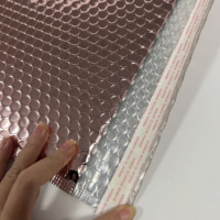 Sacs d'emballage en polybulle imperméables personnalisés de 4 mil avec logo imprimé pour la crème pour les yeux et l'expédition de cosmétiques