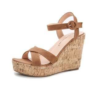 Sandales à talons compensés pour femmes, chaussures d'été à plateforme, à la mode - Product Image 2