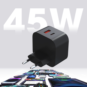 Alta calidad personalizado A + C PD 45W GaN <span class=keywords><strong>cargador</strong></span> Super carga rápida QC3.0 enchufe de la UE teléfono móvil para <span class=keywords><strong>iPhone</strong></span> 16 15 <span class=keywords><strong>14</strong></span> - Product Image 1