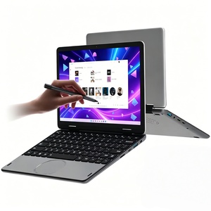 New Design 11 Inch Mini Notebook 2-in-1 Yoga PC Intel N100 12th Gen 3.4GHz 32GB DDR4 1TB SSD Full Touch Personal Home Laptop - Product Image 1