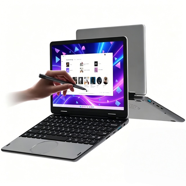 New 11-Inch Mini Yoga 2-in-1 Notebook PC Intel N100 12th Gen 3.4GHz 32GB DDR4 1TB SSD Full Touch Wireless English Keyboard