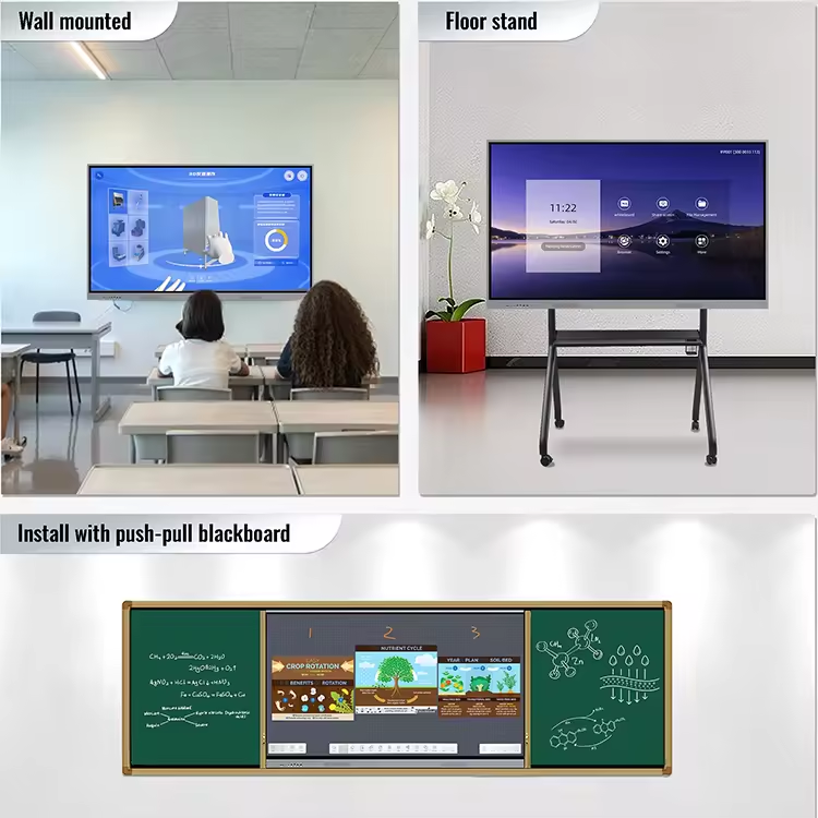 55 Inch Android 13 Smart Panel Touch Screen for Teaching Use Class Room ...