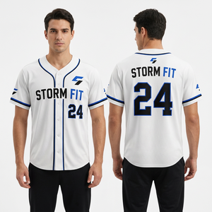 Camiseta de Béisbol Personalizada para Hombre, Manga Corta, Sublimada, Absorbente de Humedad, Antibacteriana, Corte Regular, para Todas las Temporadas, Ropa de Equipo - Product Image 1