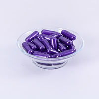 Certifié GMP Taille 000 #-2 # Capsule vide violet nacré Taille personnalisée Remise de prix