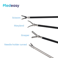 Medeasy Offre Spéciale : Kit d'outils de simulation laparoscopique (Maryland/Pince à préhension/Scissors/Porte-aiguille) pour la formation chirurgicale