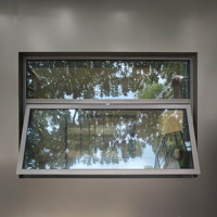 Fenêtre à battant en aluminium anodisé Deioux, best-seller, avec verre Low-E pour bâtiments commerciaux, prix de gros usine