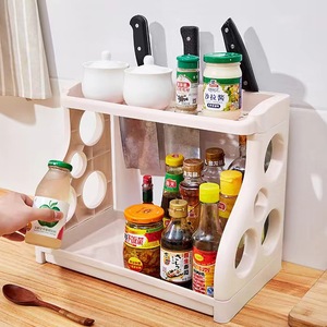 Organizer per armadio da <span class=keywords><strong>cucina</strong></span> mensola per riporre la bottiglia del barattolo di spezie con condimento per bacchette cucchiaio mensola portaoggetti a parete <span class=keywords><strong>porta</strong></span> coltelli - Product Image 3