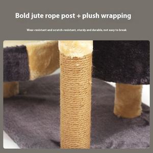 Modern Entegre Çok Katmanlı Çevre Dostu Ahşap Kedi Ağacı Büyük Kedi Evi Tırmanma Çerçevesi Zıplama Platformu Yaşayan Kediler İçin Tırmalama Tahtası - Product Image 5