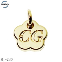 Porte-clés personnalisé plaqué argent pendentif forme mignonne couleur or marque lettre bijoux étiquettes anneau style religieux chrétien