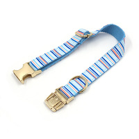 Laisse collier pour chien et chat personnalisée avec boucle rayée Accessoires de luxe en cuir pour animaux de compagnie avec éclairage