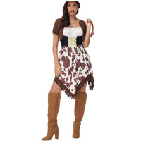 Costume de Cowboy Western pour Halloween, uniforme pour femme adulte, tenue de cosplay, robe de scène, déguisement pour jeu de rôle, carnaval